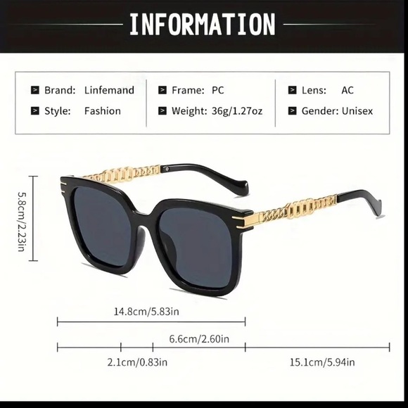 Cat Eye Polarized Glasses with case - Picture 3 of 5